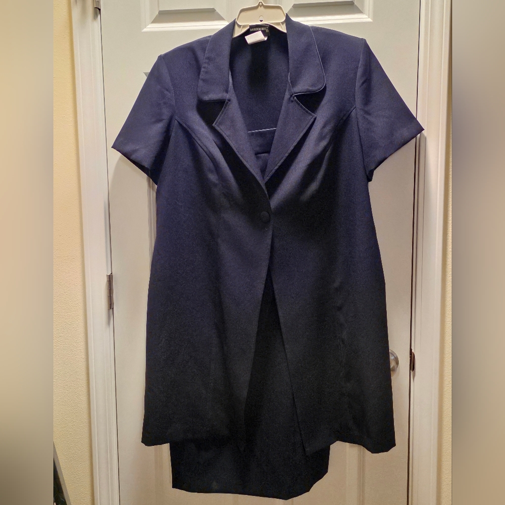 Dress with overcoat